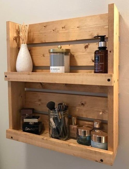 19 manières de fabriquer un meuble de salle de bain en palette 19