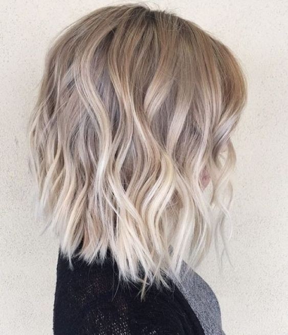 22 coupes au carré avec balayage ombre blond polaire 1