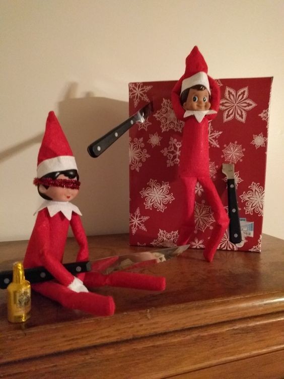 40 mises en scènes de bêtises d'elfes de Noël 26