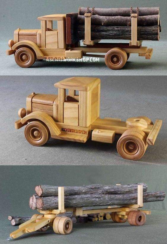 35 Idées de camions en bois à fabriquer soi-même 4 35 Idées de camions en bois à fabriquer soi-même 4