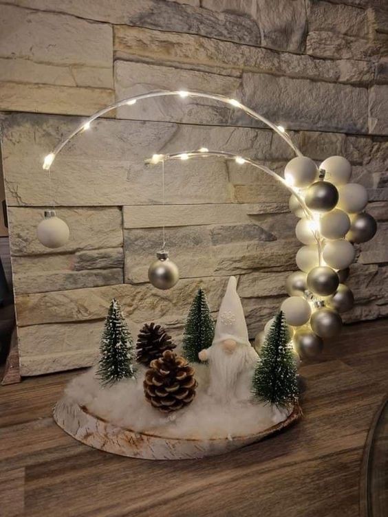 41 Déco de Noël en forme de cercle Hula Hoop 1