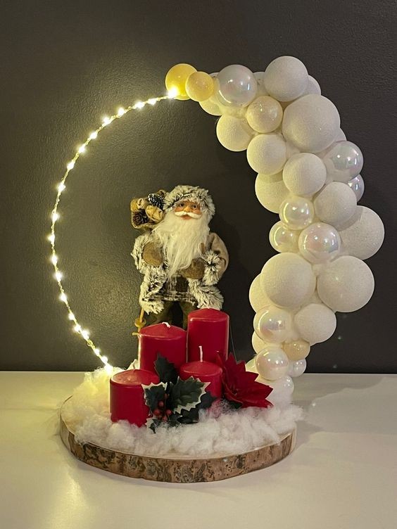41 Déco de Noël en forme de cercle Hula Hoop 2