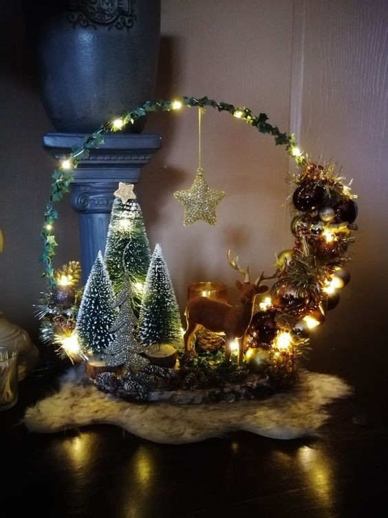 41 Déco de Noël en forme de cercle Hula Hoop 3