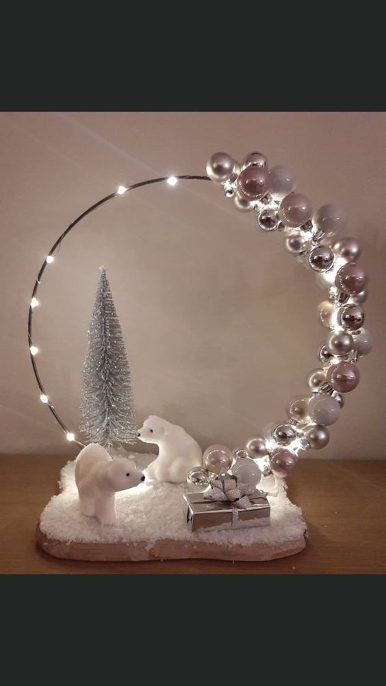 41 Déco de Noël en forme de cercle Hula Hoop 5