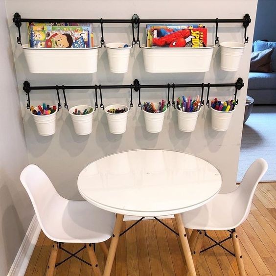 26 top idées de rangements de salle de jeux 22