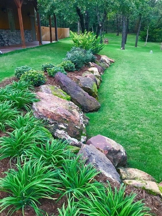 60 top idées de bordures de jardin en pierre 2