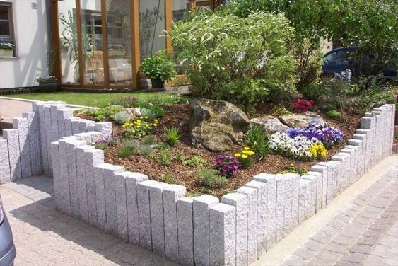 60 top idées de bordures de jardin en pierre 37