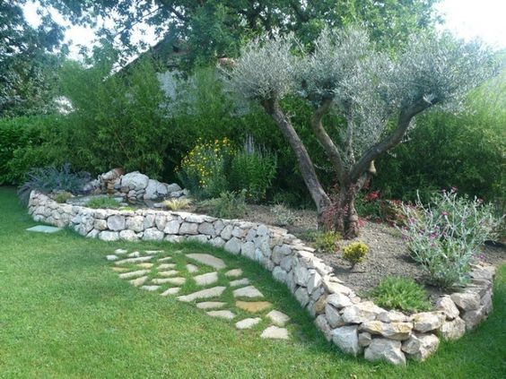 60 top idées de bordures de jardin en pierre 43
