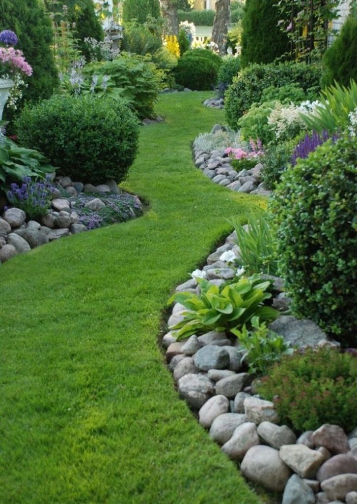 60 top idées de bordures de jardin en pierre 51