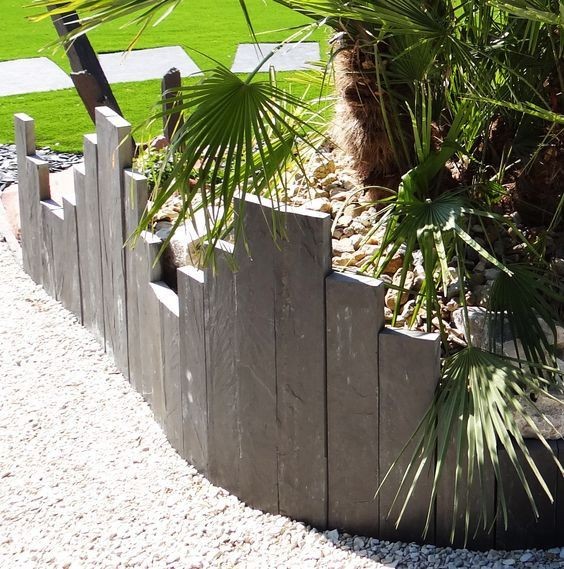60 top idées de bordures de jardin en pierre 55