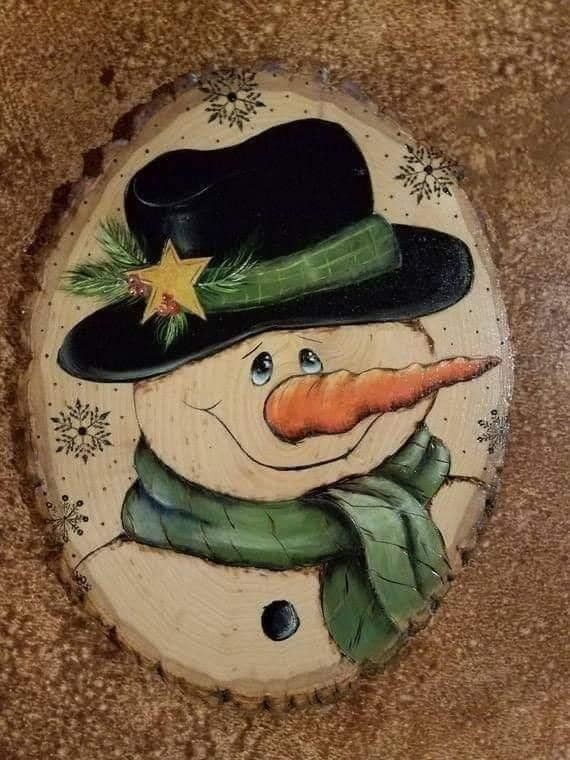 28 idées de décoration de Noël avec des bûches de bois 19 28 idées de décoration de Noël avec des bûches de bois 19