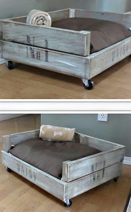 23 idées de lits pour chiens en palettes 5 23 idées de lits pour chiens en palettes 5
