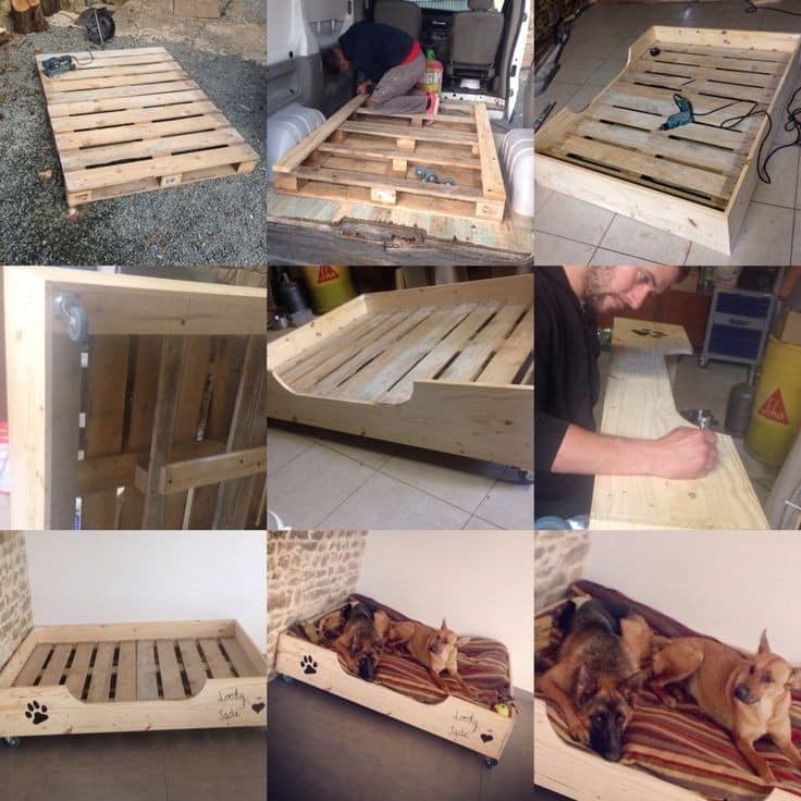 23 idées de lits pour chiens en palettes 11 23 idées de lits pour chiens en palettes 11