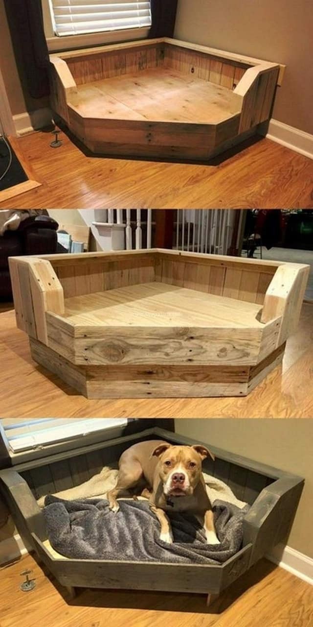23 idées de lits pour chiens en palettes 12 23 idées de lits pour chiens en palettes 12