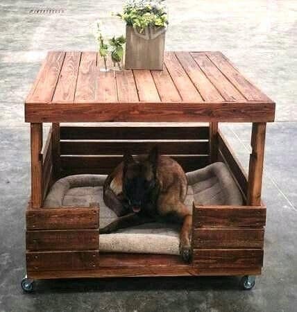 23 idées de lits pour chiens en palettes 13 23 idées de lits pour chiens en palettes 13