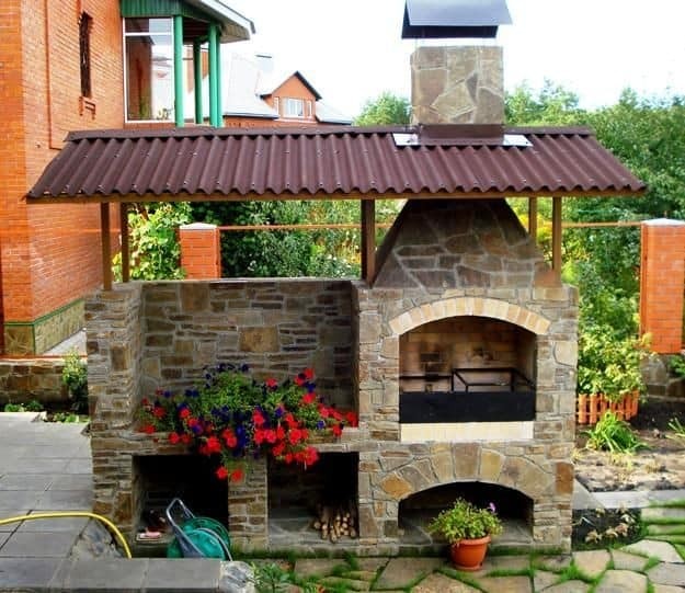 39 idées de terrasses rustiques avec du barbecue 26 39 idées de terrasses rustiques avec du barbecue 26