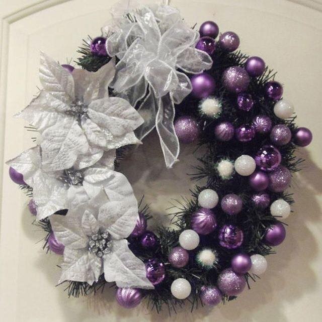 19 Décorations de Noël dans les tons violets 2 19 Décorations de Noël dans les tons violets 2