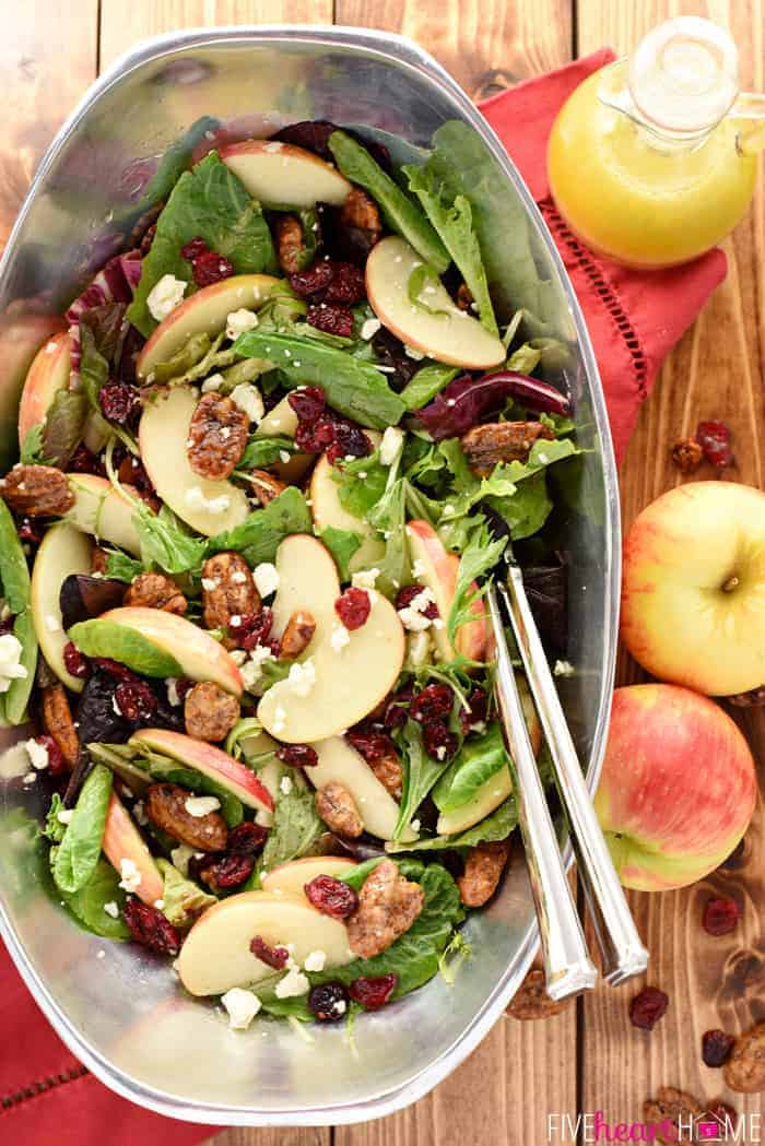 Salade de Noël aux pommes 2 Salade de Noël aux pommes 2