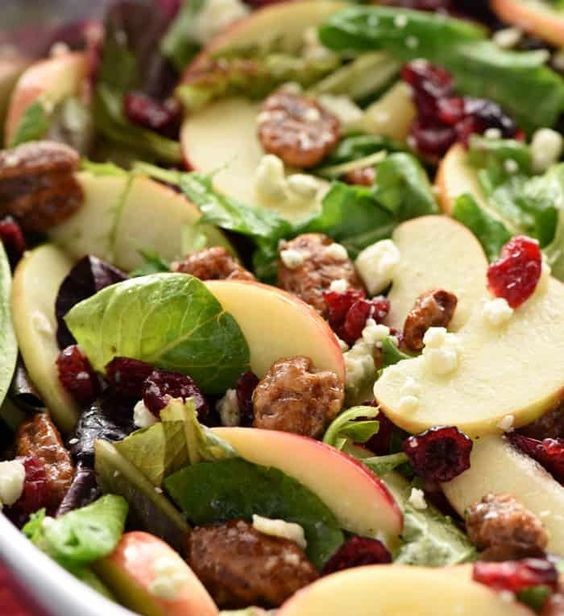 Salade de Noël aux pommes 1 Salade de Noël aux pommes 1