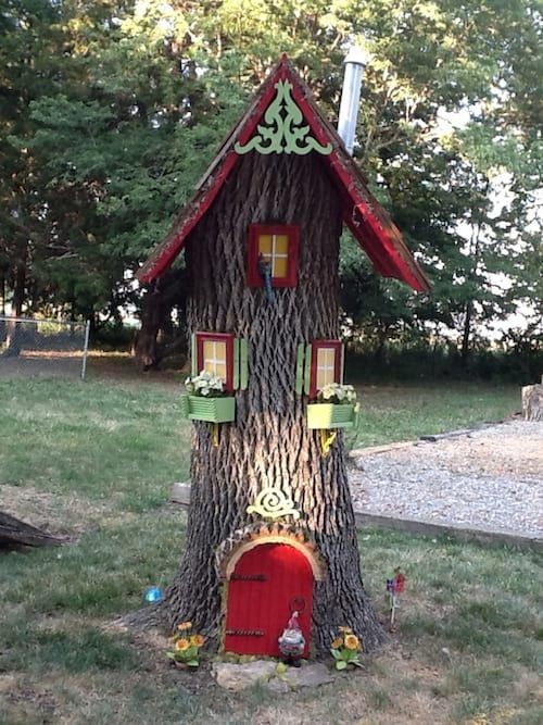 28 idées pour décorer votre jardin avec des troncs d'arbre 2 28 idées pour décorer votre jardin avec des troncs d'arbre 2