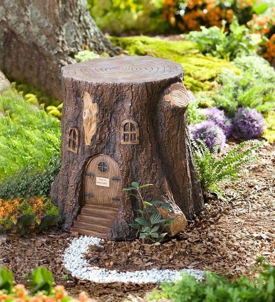 28 idées pour décorer votre jardin avec des troncs d'arbre 20 28 idées pour décorer votre jardin avec des troncs d'arbre 20