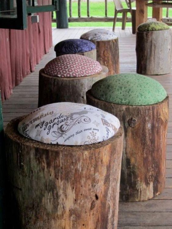 28 idées pour décorer votre jardin avec des troncs d'arbre 23 28 idées pour décorer votre jardin avec des troncs d'arbre 23