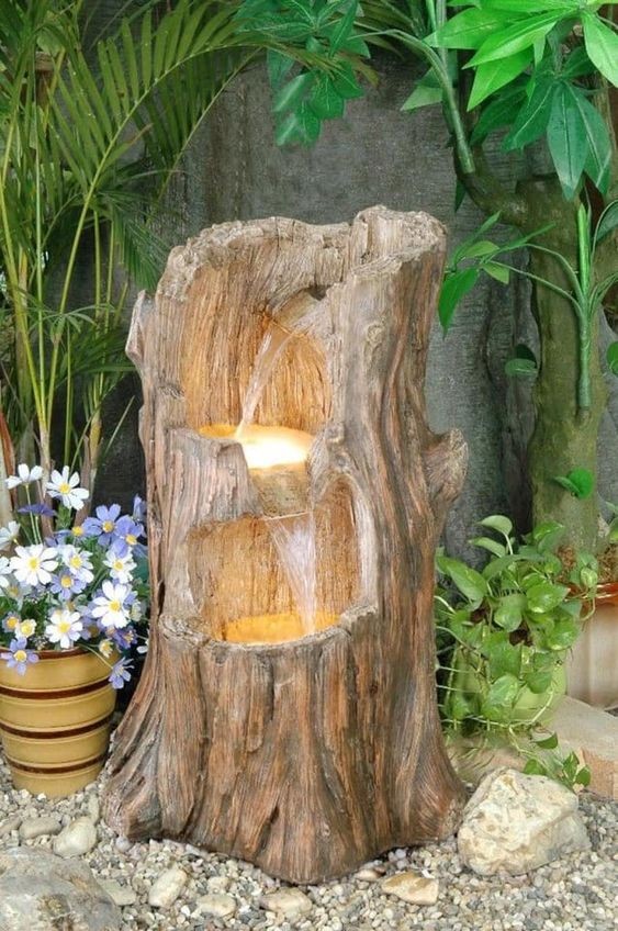 28 idées pour décorer votre jardin avec des troncs d'arbre 25 28 idées pour décorer votre jardin avec des troncs d'arbre 25