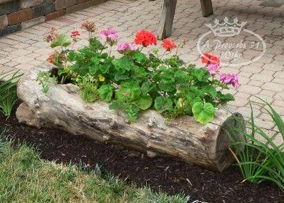 28 idées pour décorer votre jardin avec des troncs d'arbre 27 28 idées pour décorer votre jardin avec des troncs d'arbre 27