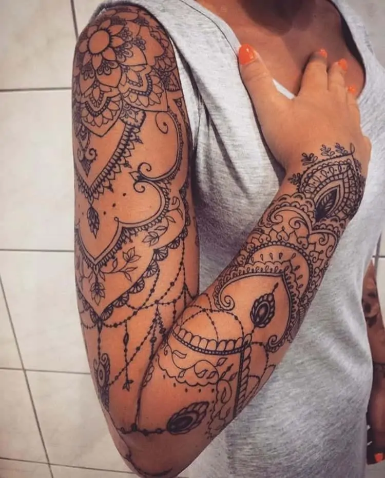 30 beaux tatouages ???mandala de bras pour femme 14 30 beaux tatouages ???mandala de bras pour femme 14