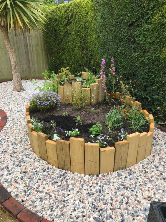 9 idées de bordures de jardin en bois de palettes 10 9 idées de bordures de jardin en bois de palettes 10