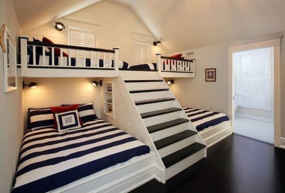 15 idées pour économiser de l'espace et rester stylé avec des lits superposés triples 8