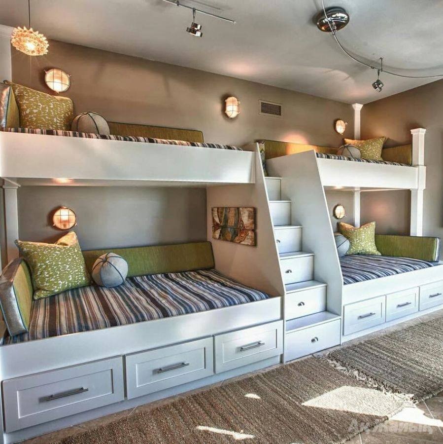 15 idées pour économiser de l'espace et rester stylé avec des lits superposés triples 1