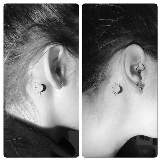 19 tatouages derrière l'oreille à la fois discrets et jolis 16 19 tatouages derrière l'oreille à la fois discrets et jolis 16