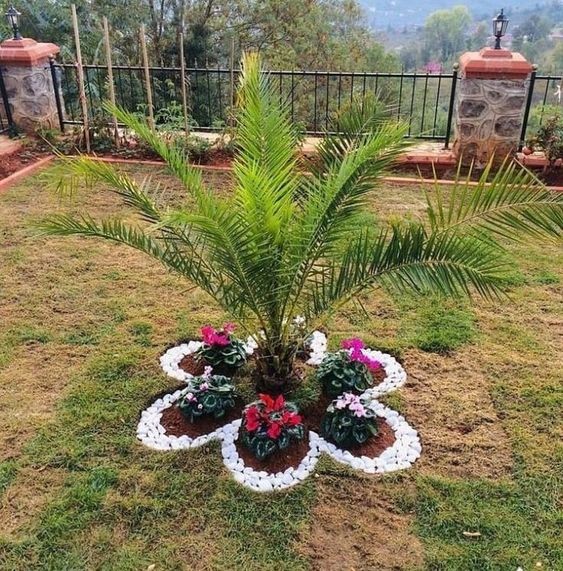 22 idées pour créer un parterre de fleurs rond 3