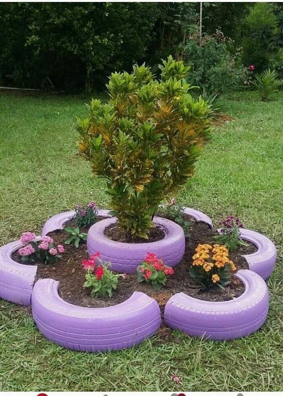 22 idées pour créer un parterre de fleurs rond 9