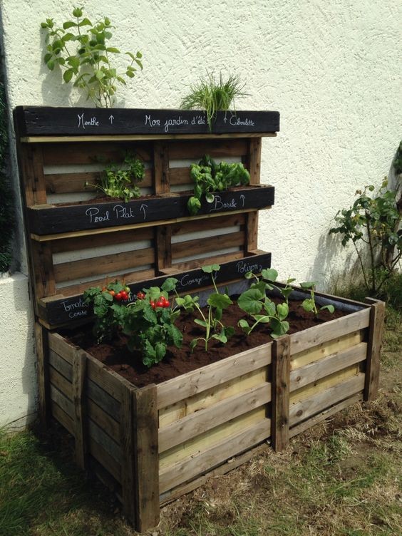 Potager en palette : 41 exemples de fabrications réussies pour t'inspirer 39 Potager en palette : 41 exemples de fabrications réussies pour t'inspirer 39
