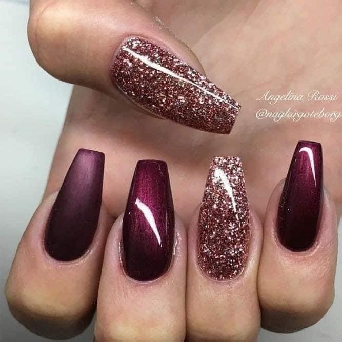 24 idées d'ongles bordeaux pour s'inspirer 7 24 idées d'ongles bordeaux pour s'inspirer 7