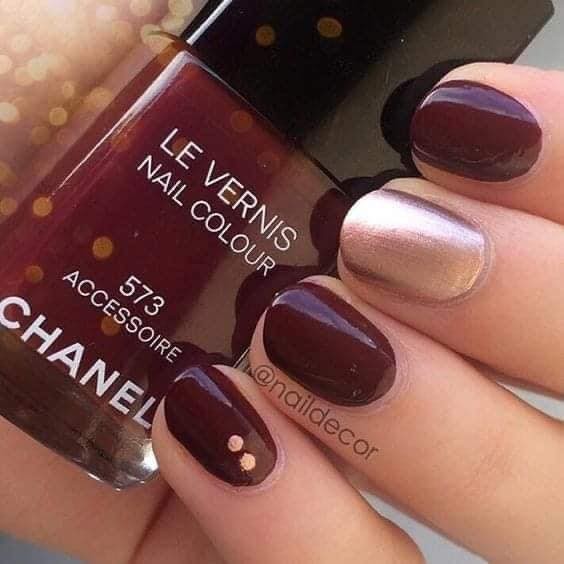 24 idées d'ongles bordeaux pour s'inspirer 9 24 idées d'ongles bordeaux pour s'inspirer 9