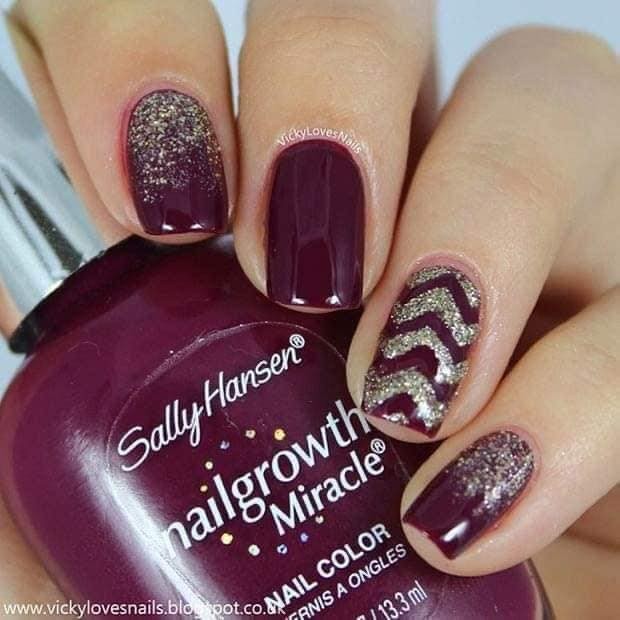 24 idées d'ongles bordeaux pour s'inspirer 11 24 idées d'ongles bordeaux pour s'inspirer 11