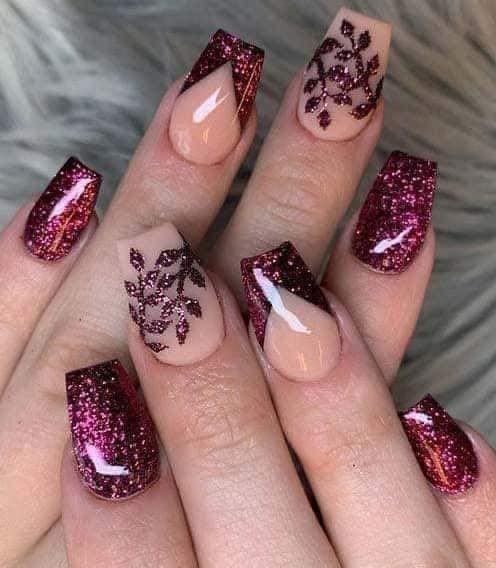 24 idées d'ongles bordeaux pour s'inspirer 23 24 idées d'ongles bordeaux pour s'inspirer 23