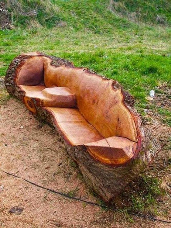 30 Idées pour recycler des bûches tombées 8
