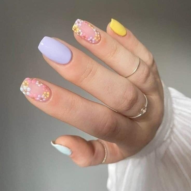 26 idées d'ongles dans les tons pastels 5 26 idées d'ongles dans les tons pastels 5