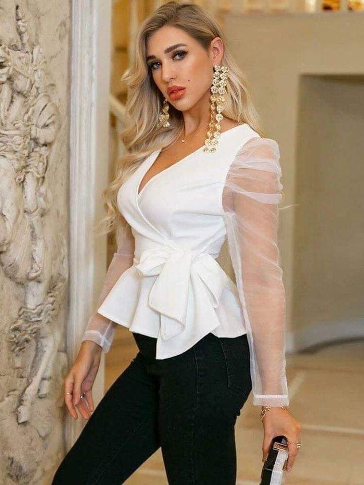 23 idées de blouses blanches qui sont à la mode 14 23 idées de blouses blanches qui sont à la mode 14