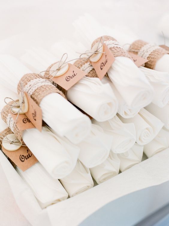10 déco de mariage diy à faire avec des serviettes 11