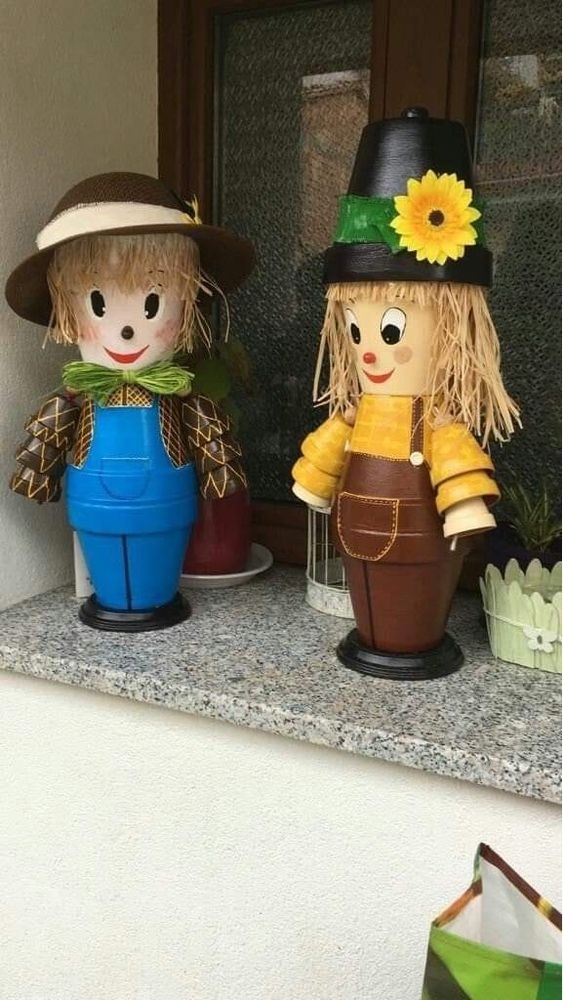 20 Décors de jardin de printemps à faire avec des pots vides 4