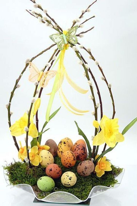 21 top idées de composition florale de Pâques 11 21 top idées de composition florale de Pâques 11