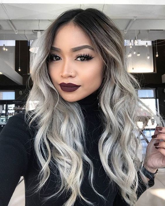 23 Balayages sur cheveux blancs qui rendent une femme irrésistible 9 23 Balayages sur cheveux blancs qui rendent une femme irrésistible 9