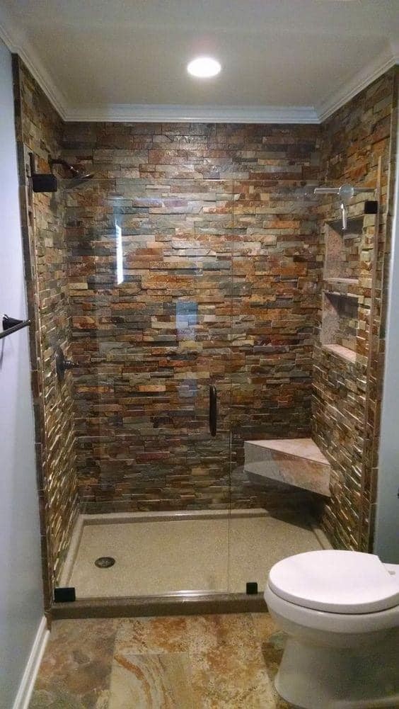 24 Décorations rustiques de murs et sols pour salles de bain 20 24 Décorations rustiques de murs et sols pour salles de bain 20