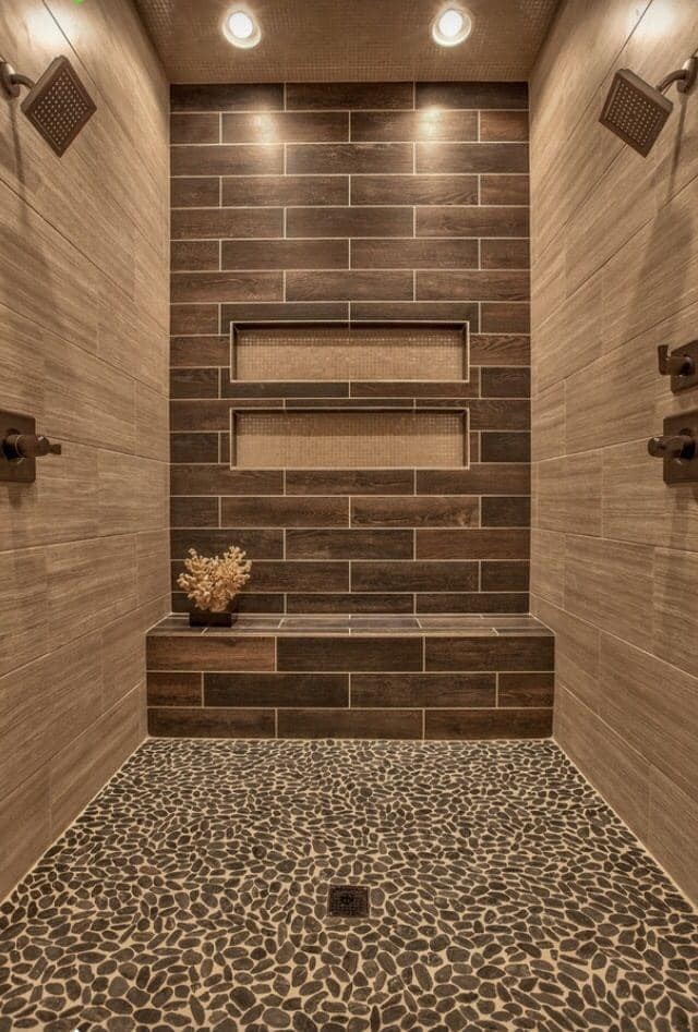 24 Décorations rustiques de murs et sols pour salles de bain 4 24 Décorations rustiques de murs et sols pour salles de bain 4
