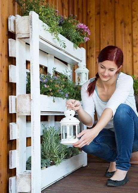 29 Jardinières en bois faciles à faire avec des palettes récupérées 7 29 Jardinières en bois faciles à faire avec des palettes récupérées 7